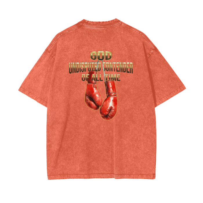 (Undisputed)Acid Wash Oversize T-Shirt - 250 GSM - Image 8