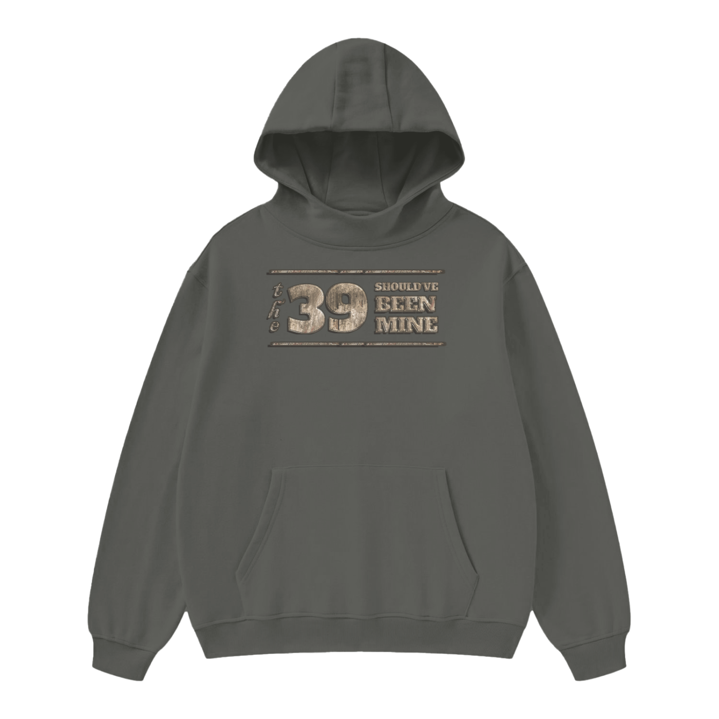 (The 39 Shouldve been mine) High Neck Insulated FOG Solid Color Fleece Hoodie - 385 GSM - Image 7