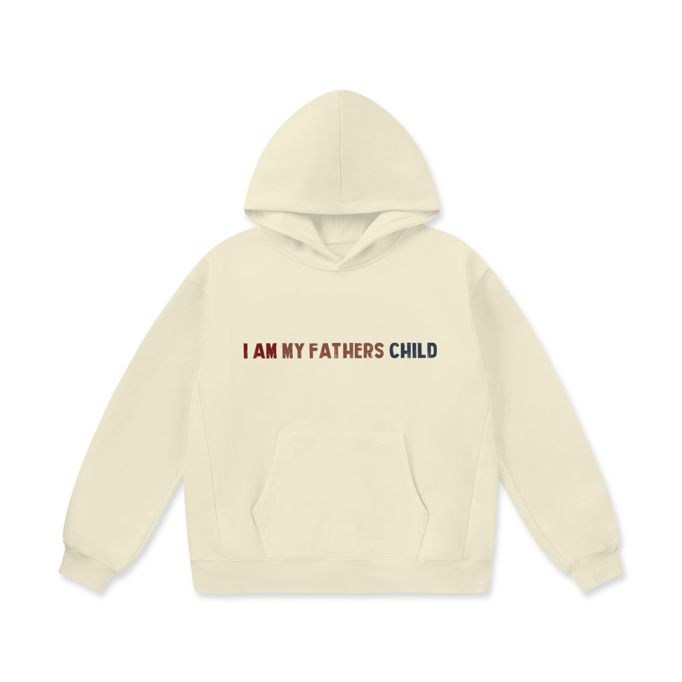 I Am My Fathers Child Oversize Heavyweight Fleece Hoodie - 460 GSM - Image 5