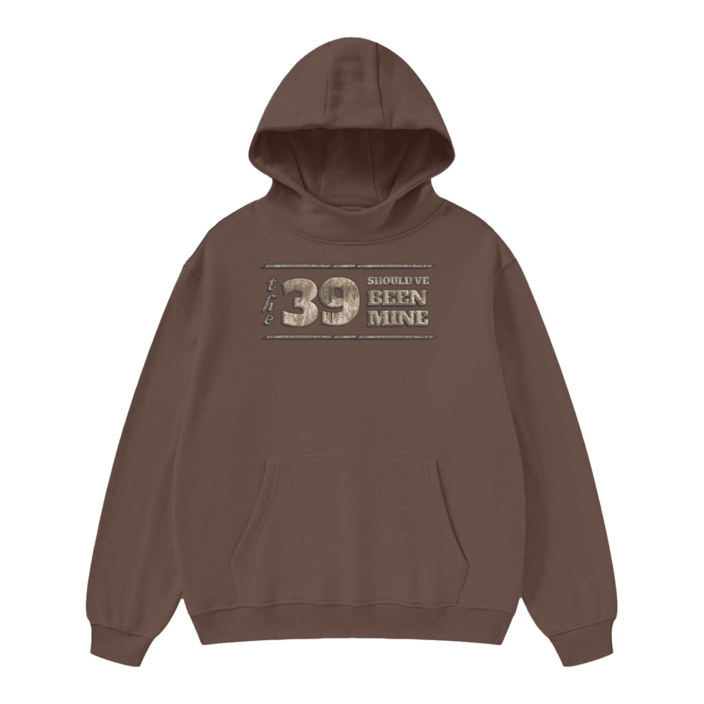 (The 39 Shouldve been mine) High Neck Insulated FOG Solid Color Fleece Hoodie - 385 GSM - Image 5