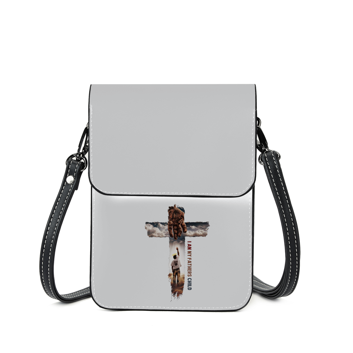 I Am My Fathers Child All-Over Print Leather Phone Bag
