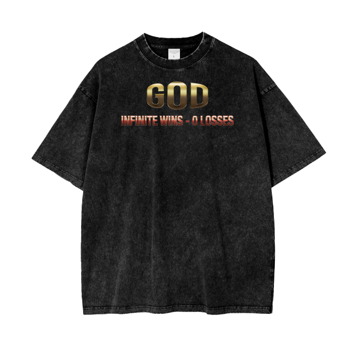(Undisputed)Acid Wash Oversize T-Shirt - 250 GSM