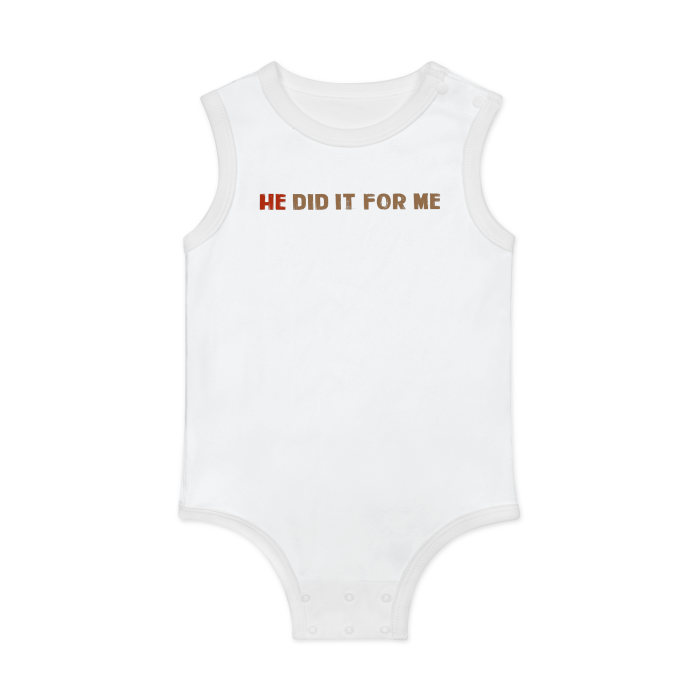 All-Over Print Baby Tank Bodysuit | 100% Cotton
