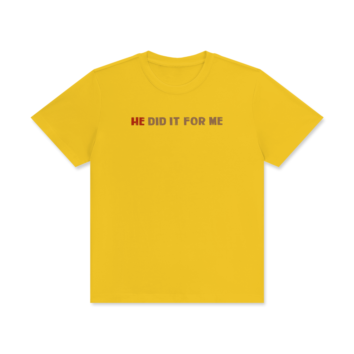 He Did It For Me Unisex Classic Crew Neck Cotton T-Shirt - Image 17