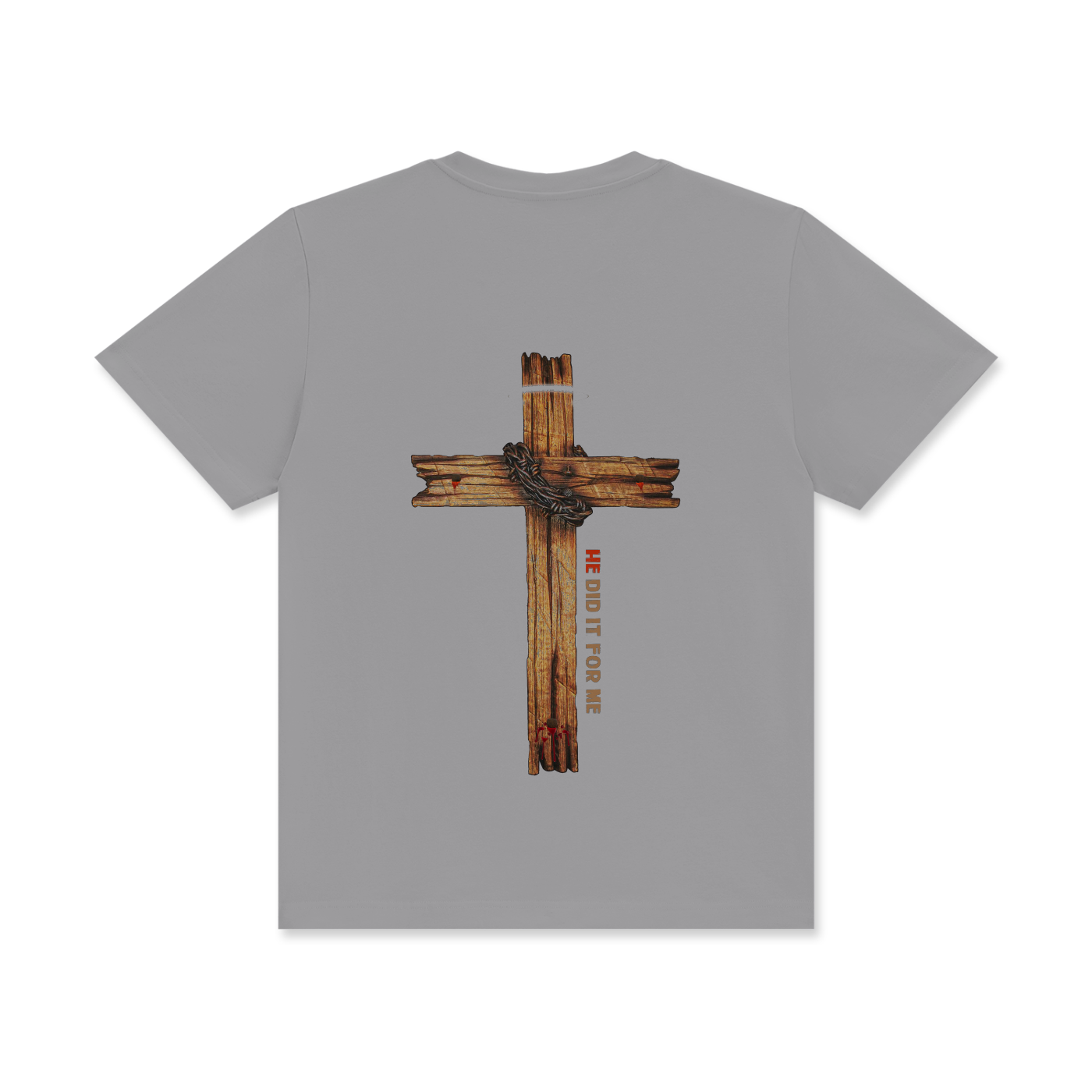 He Did It For Me Unisex Classic Crew Neck Cotton T-Shirt - Image 6