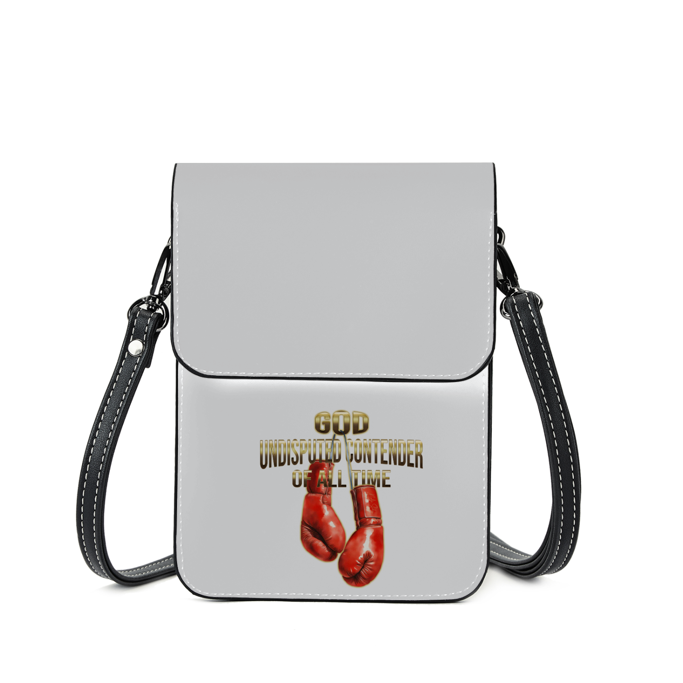 Undisputed All-Over Print Leather Phone Bag - Image 2