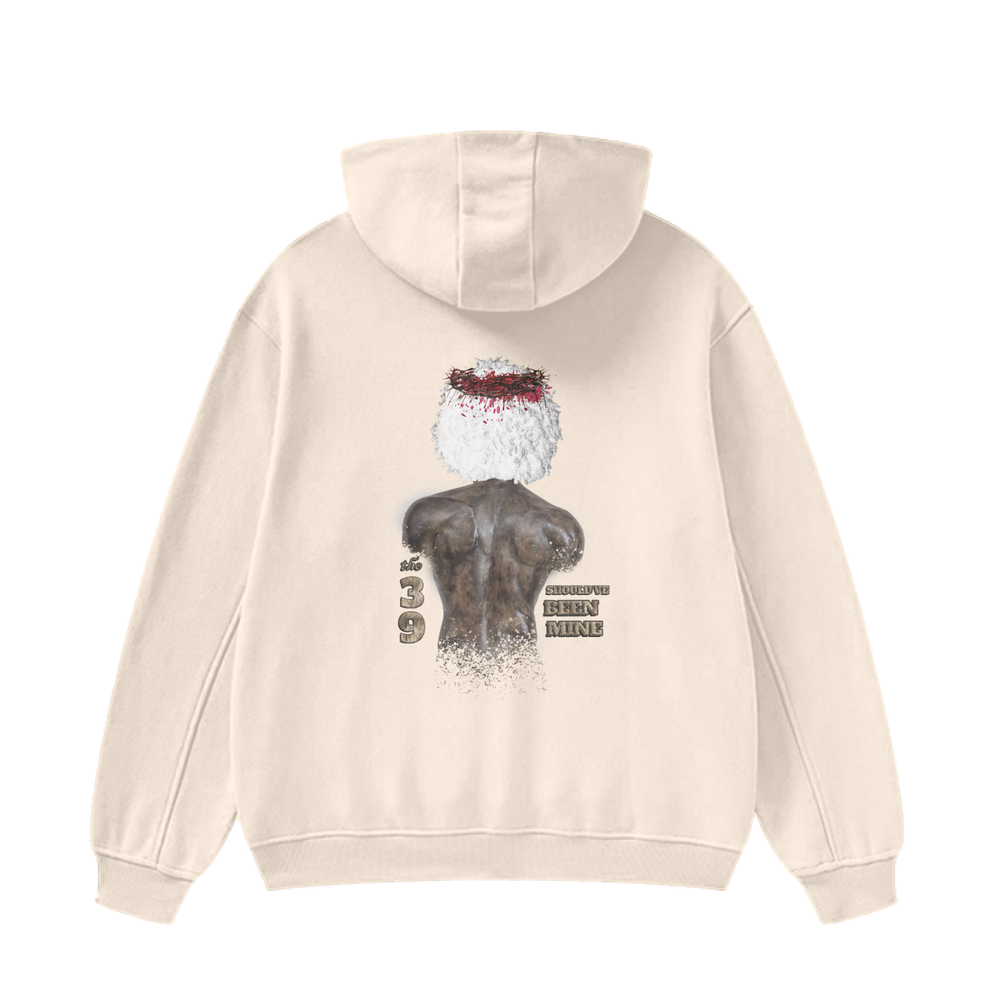 (The 39 Shouldve been mine) High Neck Insulated FOG Solid Color Fleece Hoodie - 385 GSM - Image 4