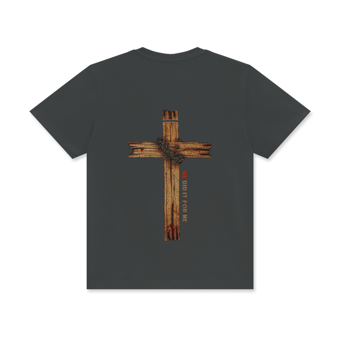 He Did It For Me Unisex Classic Crew Neck Cotton T-Shirt - Image 8