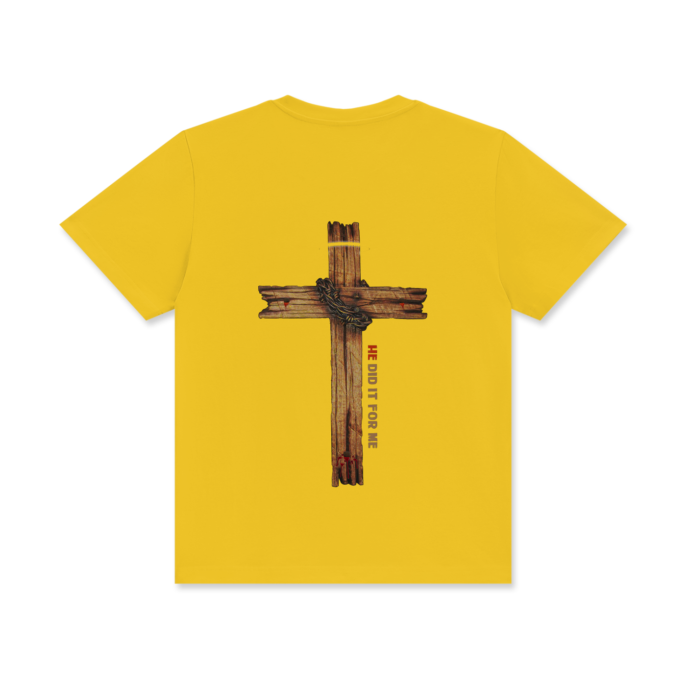 He Did It For Me Unisex Classic Crew Neck Cotton T-Shirt - Image 18