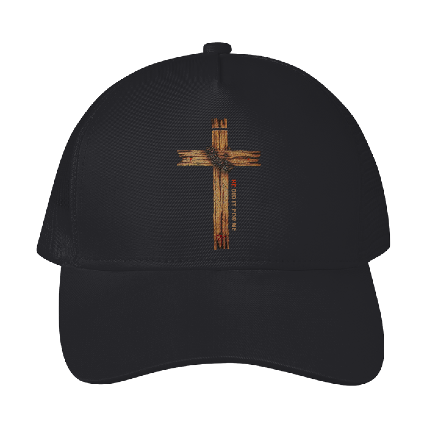He Did It For Me Mesh Trucker Hat - Image 3