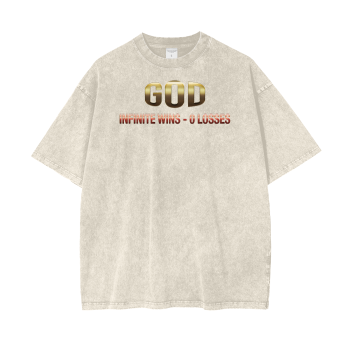 (Undisputed)Acid Wash Oversize T-Shirt - 250 GSM - Image 3