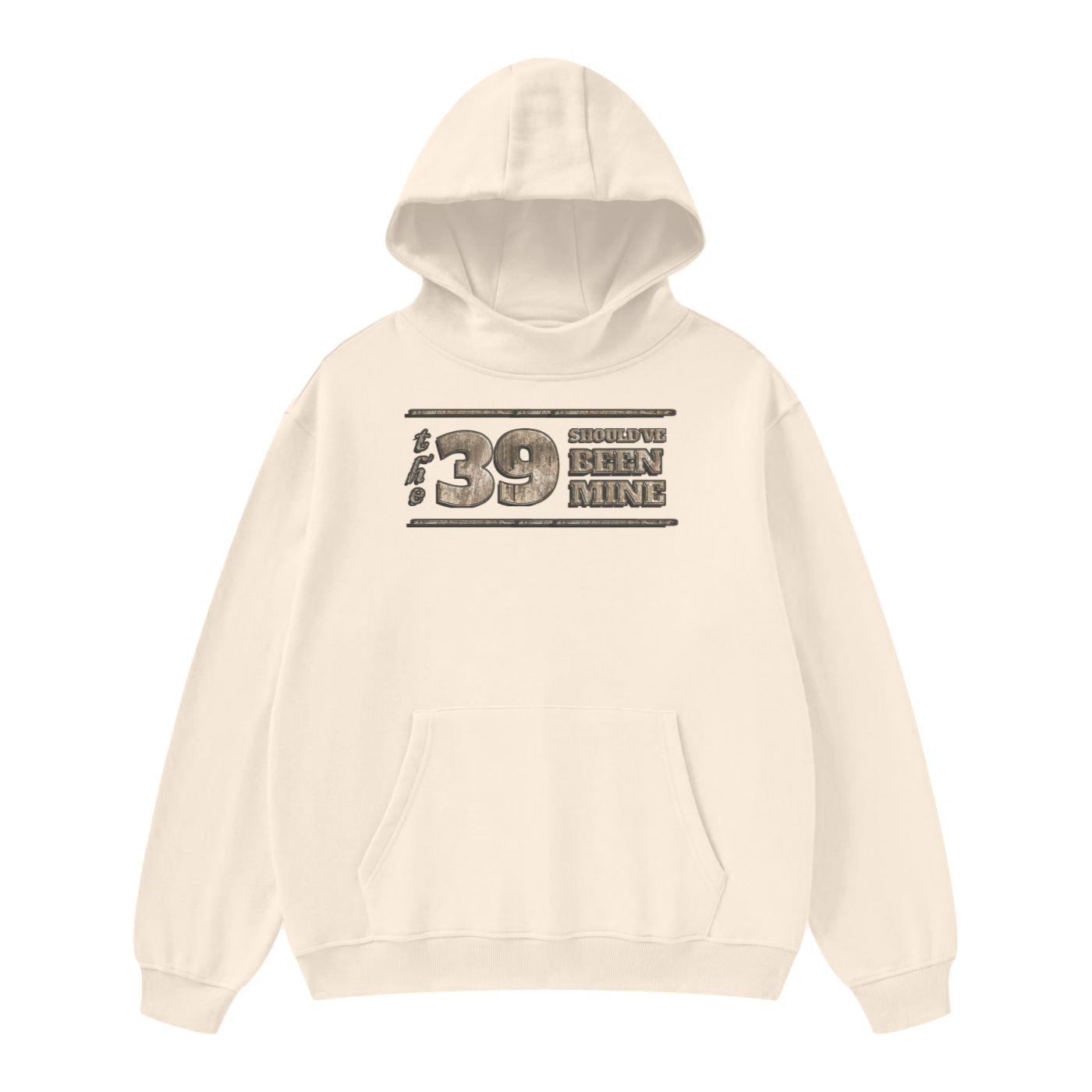(The 39 Shouldve been mine) High Neck Insulated FOG Solid Color Fleece Hoodie - 385 GSM - Image 3