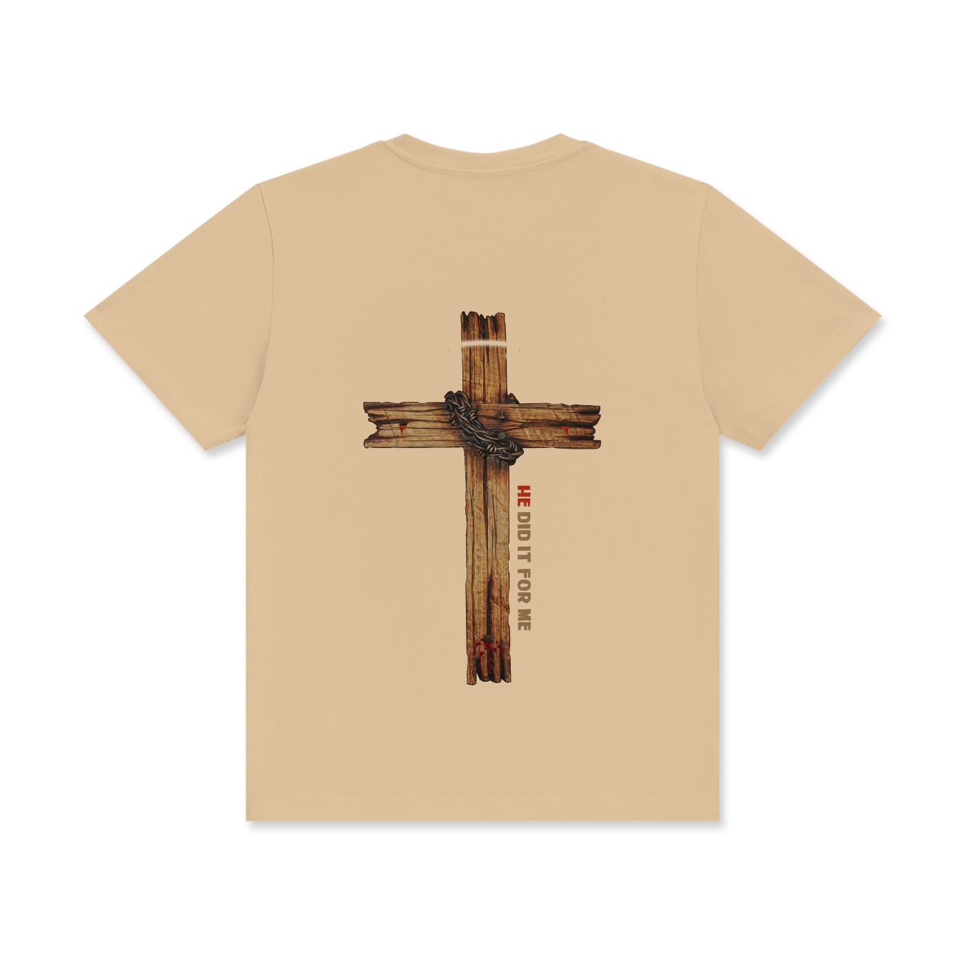 He Did It For Me Unisex Classic Crew Neck Cotton T-Shirt - Image 12