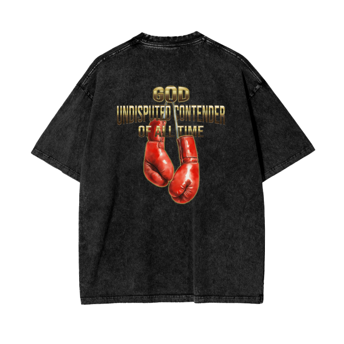 (Undisputed)Acid Wash Oversize T-Shirt - 250 GSM - Image 2