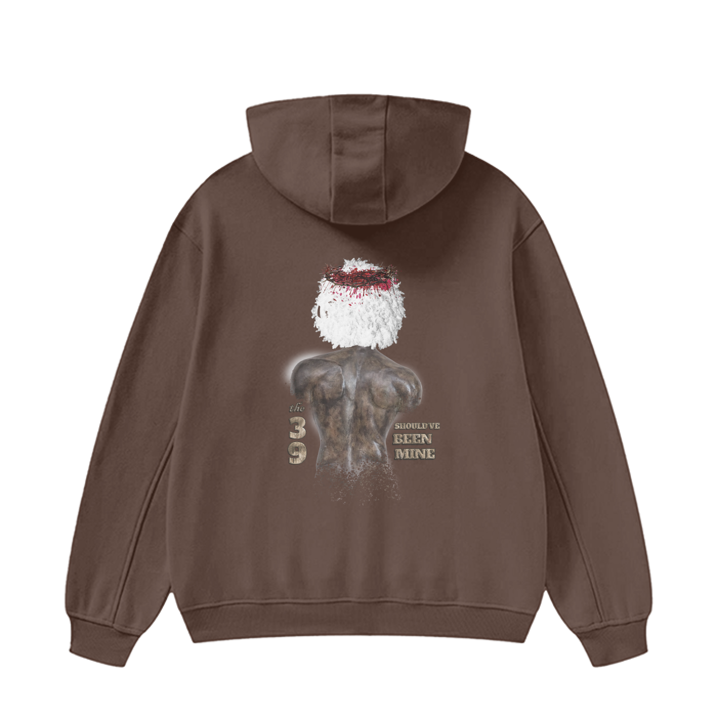 (The 39 Shouldve been mine) High Neck Insulated FOG Solid Color Fleece Hoodie - 385 GSM - Image 6