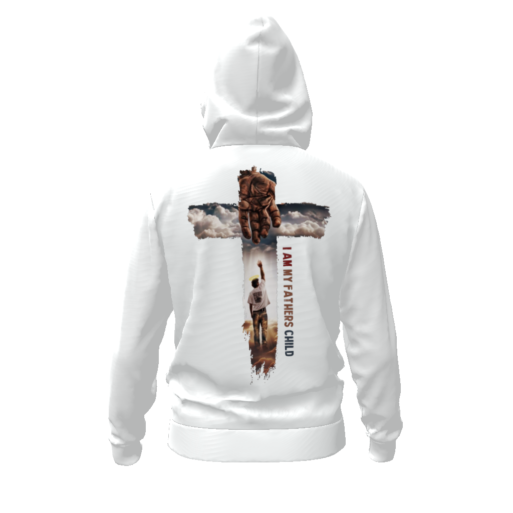 (I Am My Fathers Child) All-Over Print Men's Zip Hoodie - Image 2