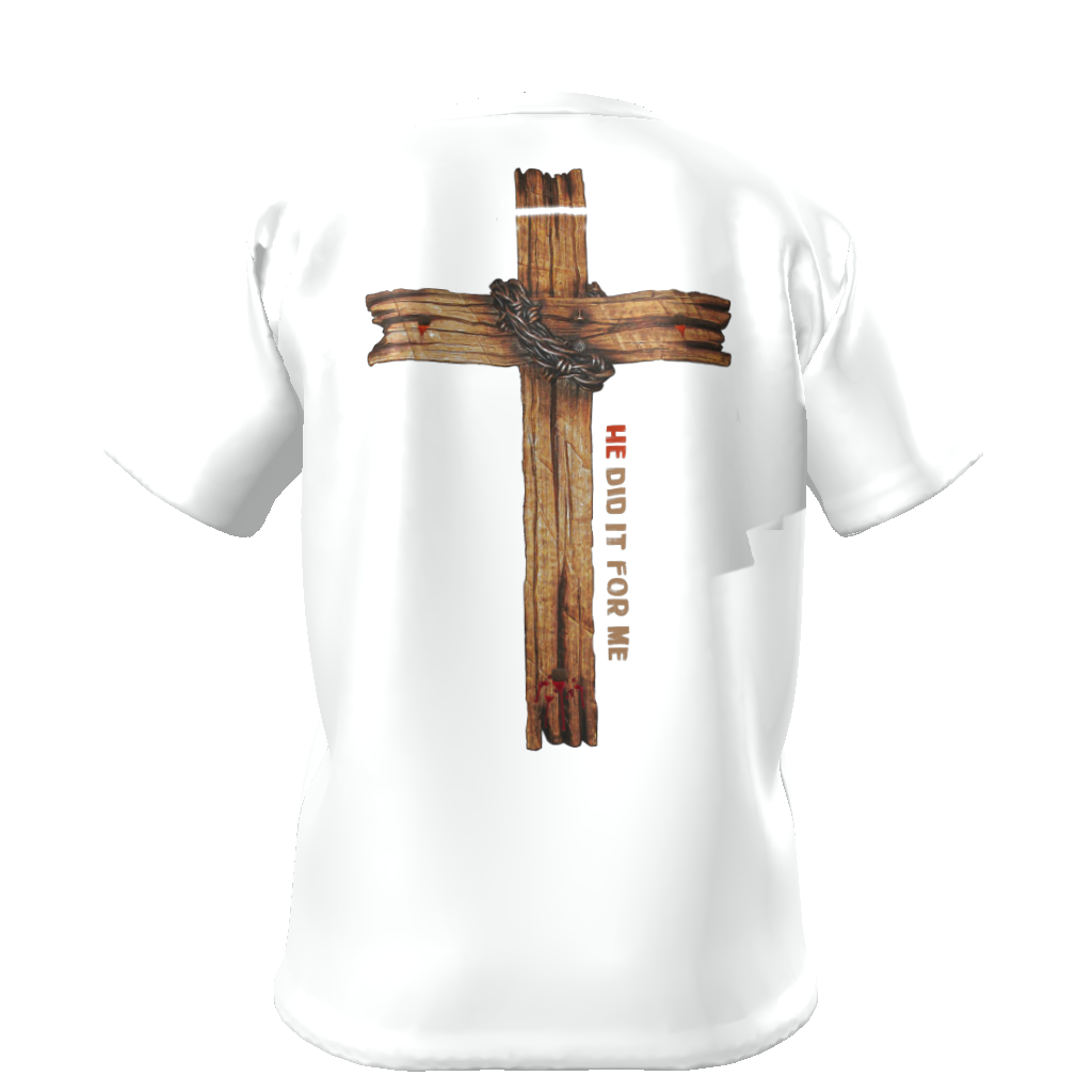He Did It For Me All-Over Print Kids Softstyle T-Shirt - Image 2