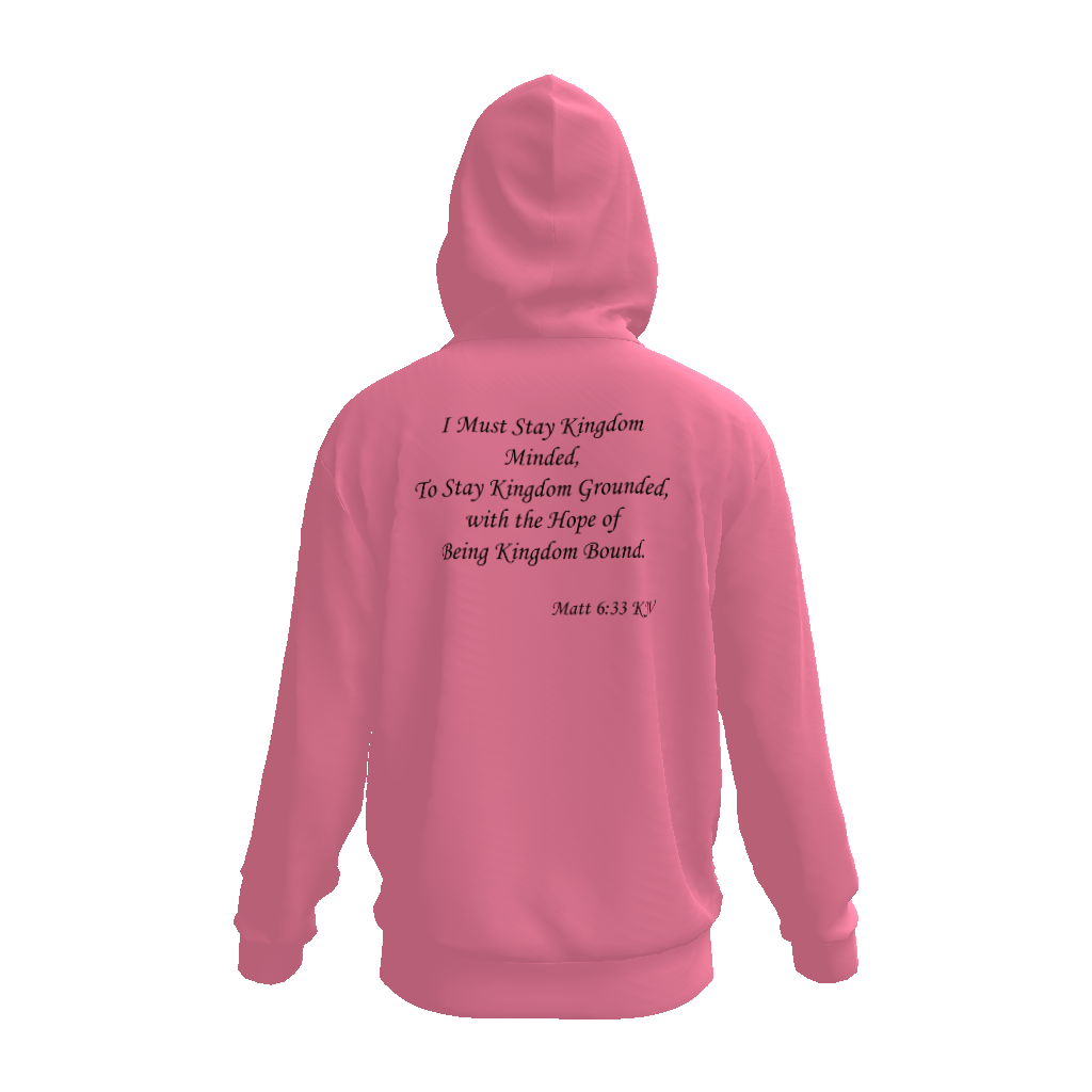 (I Must Stay Kingdom Minded, To Stay Kingdom Grounded, with the Hope of Being Kingdom Bound. Matt 6:33 KJV) All-Over Print Unisex Basic Hoodie - Image 8