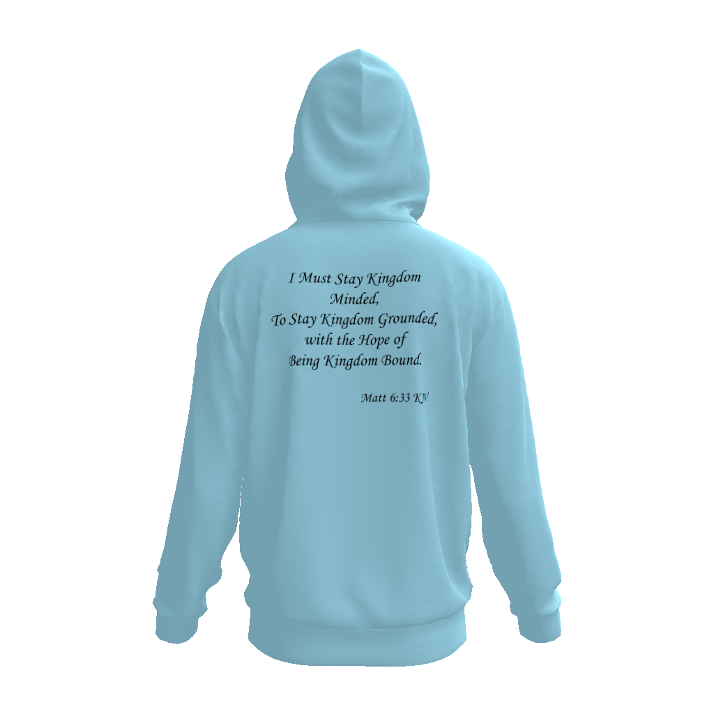 (I Must Stay Kingdom Minded, To Stay Kingdom Grounded, with the Hope of Being Kingdom Bound. Matt 6:33 KJV) All-Over Print Unisex Basic Hoodie - Image 10