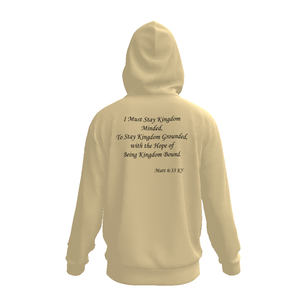 (I Must Stay Kingdom Minded, To Stay Kingdom Grounded, with the Hope of Being Kingdom Bound. Matt 6:33 KJV) All-Over Print Unisex Basic Hoodie - Image 6