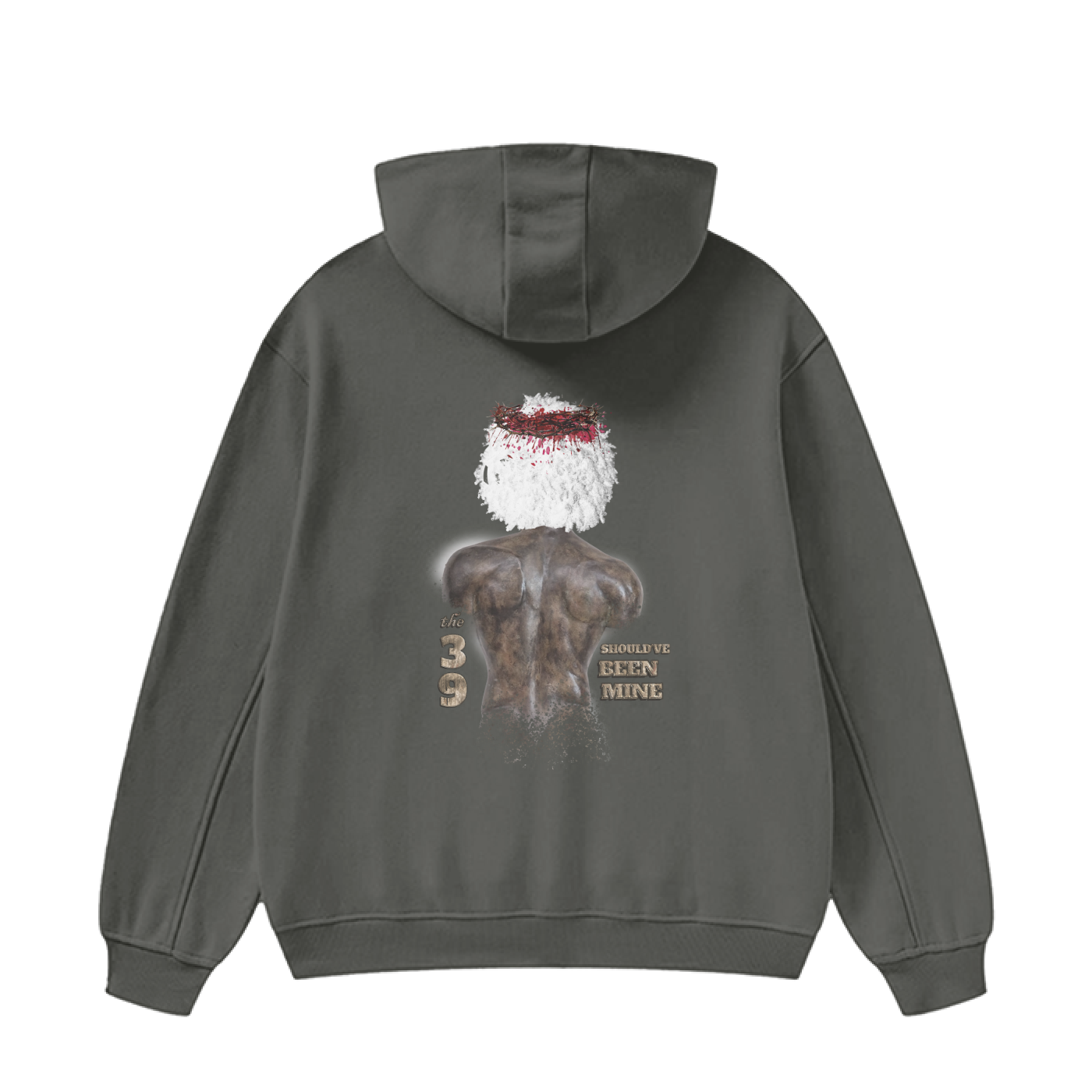 (The 39 Shouldve been mine) High Neck Insulated FOG Solid Color Fleece Hoodie - 385 GSM - Image 8