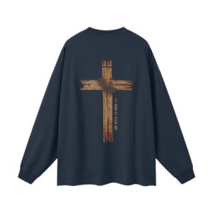 (He Did It For Me) Streetwear Unisex 305G FOG 100% Cotton Long Sleeve Tee