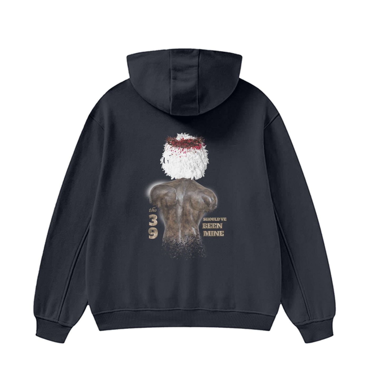 (The 39 Shouldve been mine) High Neck Insulated FOG Solid Color Fleece Hoodie - 385 GSM - Image 2