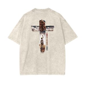 (I Am My Fathers Child) Acid Wash Oversize T-Shirt – 250 GSM Menswear