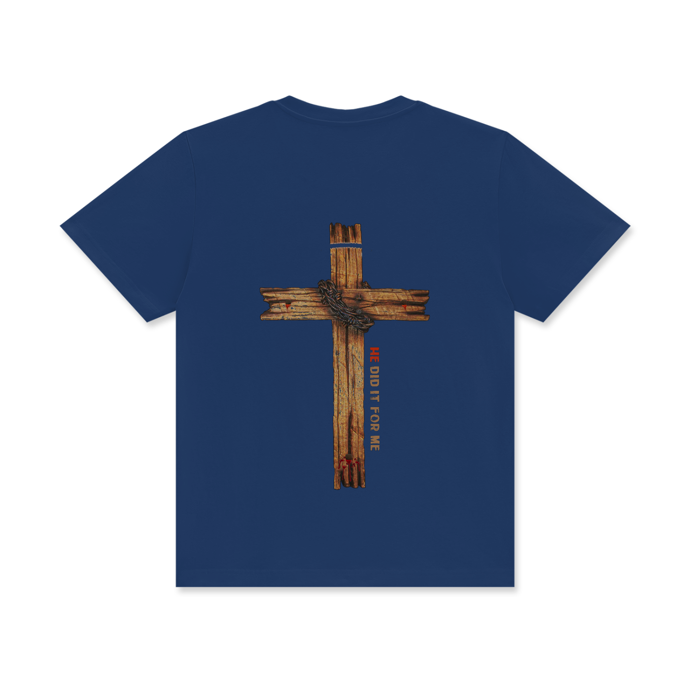 He Did It For Me Unisex Classic Crew Neck Cotton T-Shirt - Image 10