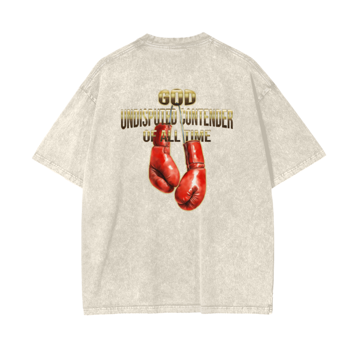 (Undisputed)Acid Wash Oversize T-Shirt - 250 GSM - Image 4