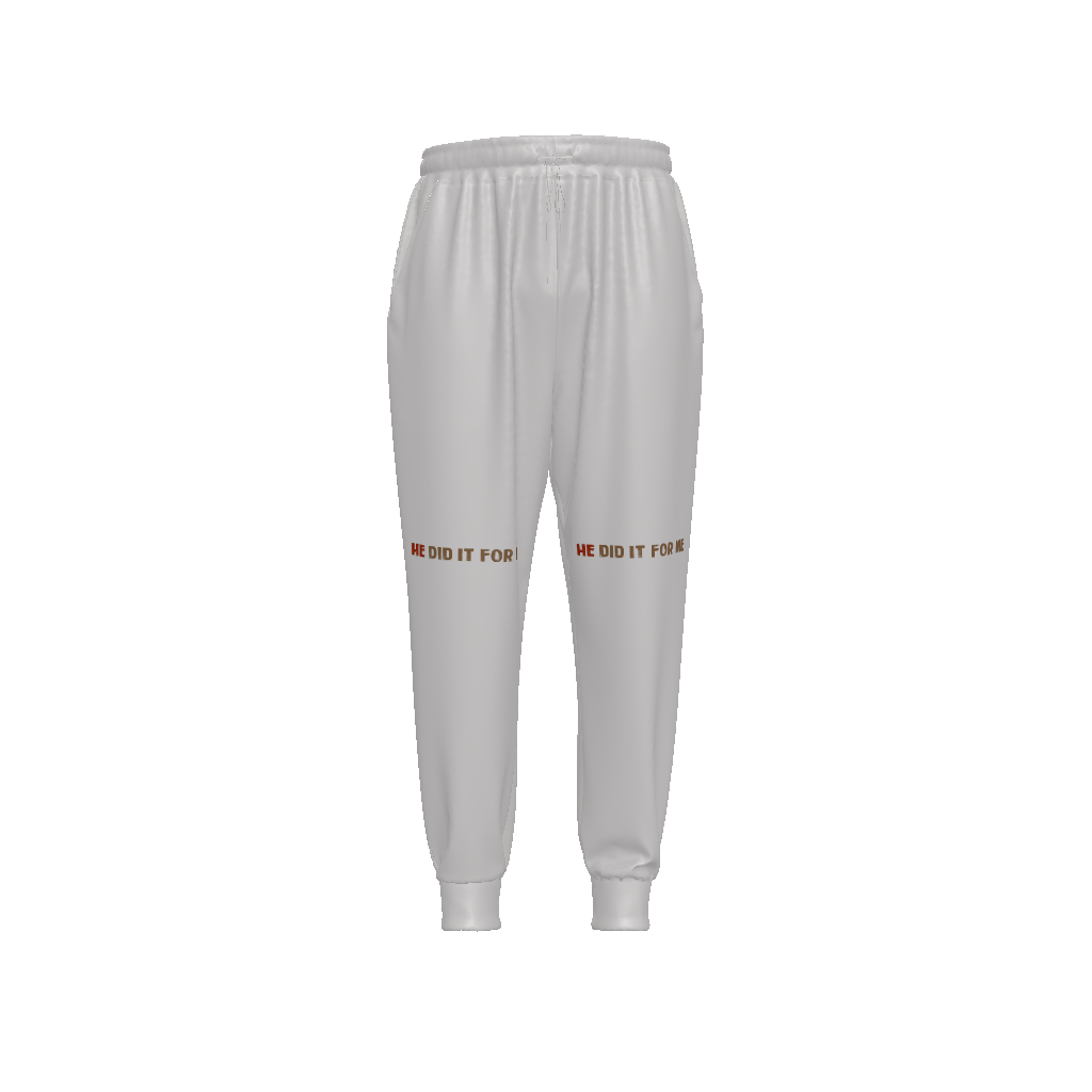 He Did It For Me All-Over Print Unisex Drawstring Waist Joggers