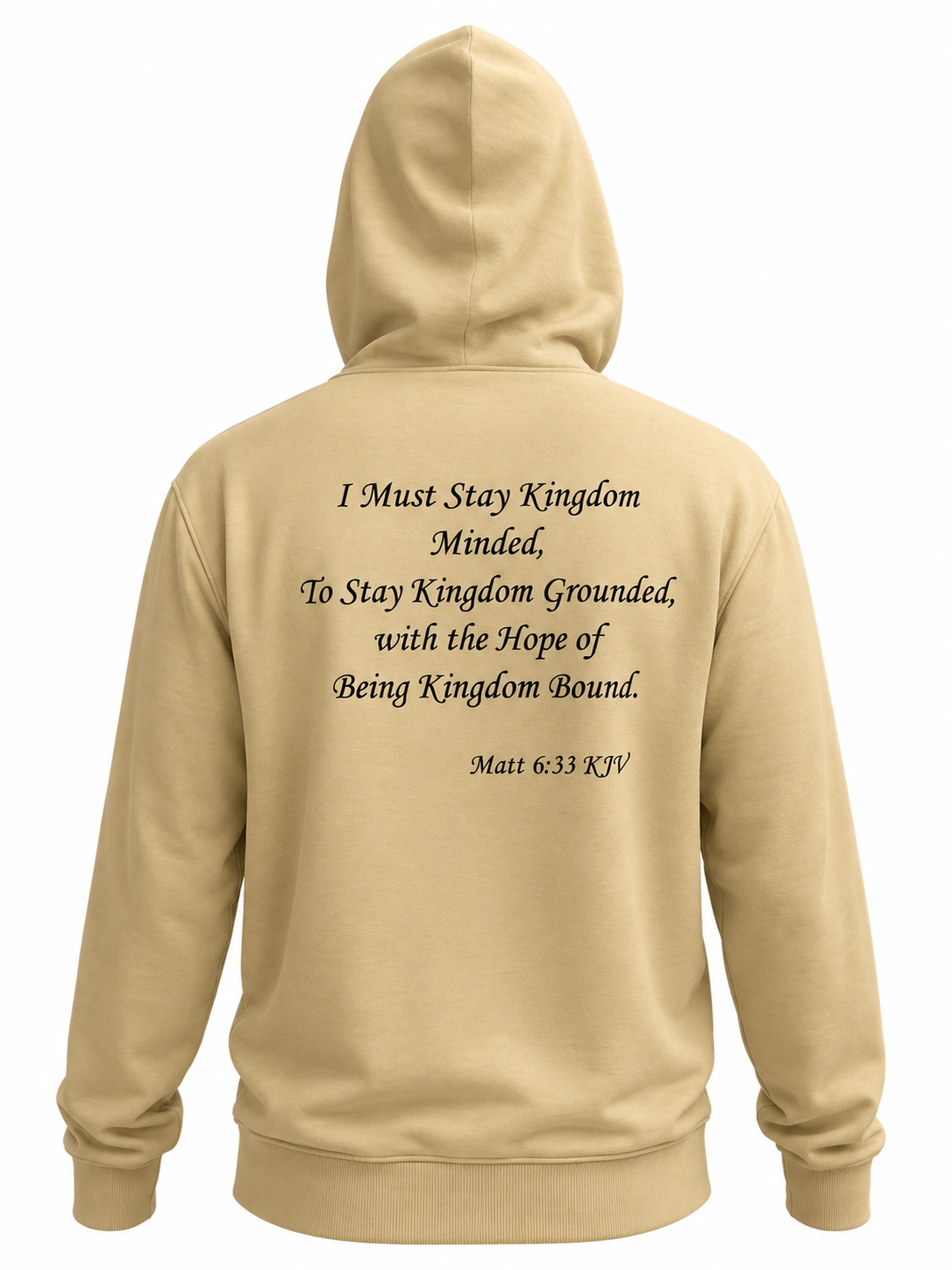 (I Must Stay Kingdom Minded, To Stay Kingdom Grounded, with the Hope of Being Kingdom Bound. Matt 6:33 KJV) All-Over Print Unisex Basic Hoodie All-Over Print Men's Zip Hoodie – 385 GSM - Image 12