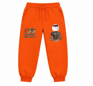 “The 39 Should’ve Been Mine” Jogger Sweatpants — Blaze Orange Graphic Fleece Joggers 240 GSM